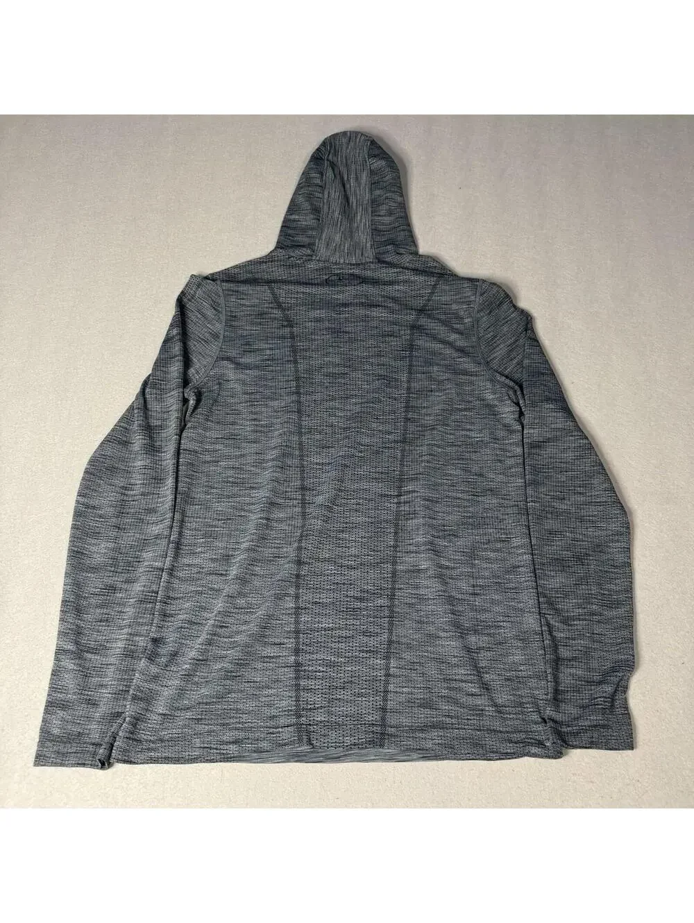 Under Armour Threadborne‎ HeatGear Hoodie Mens Small Blue Fitted Long Sleeve Top